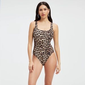 Good American Modern Tank One Piece Swimsuit NWT